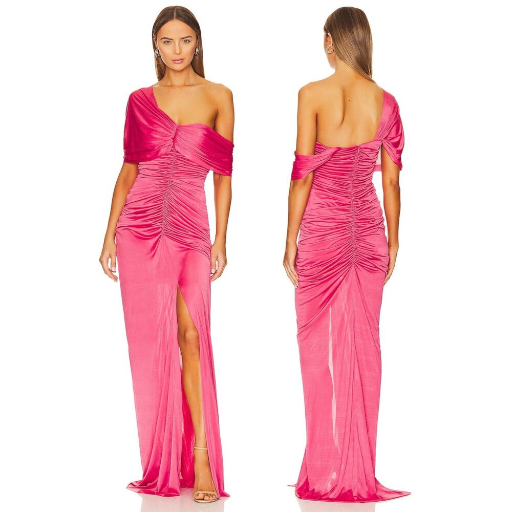 Yaura Tiara Maxi Dress Off The Shoulder Ruched Party Formal Cocktail Evening S